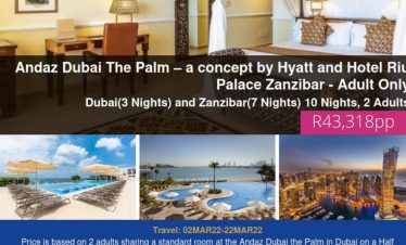 Andaz Dubai The Palm – a concept by Hyatt and Hotel Riu Palace Zanzibar – Adult Only